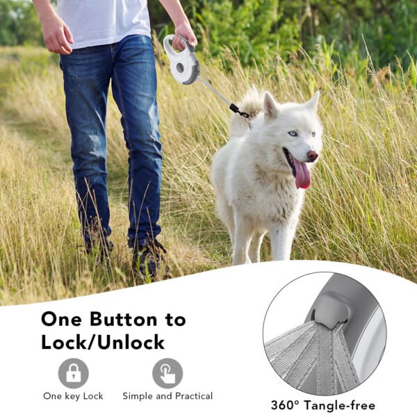 Retractable Reflective Dog Walking Tractor For Pet Products - Image 5