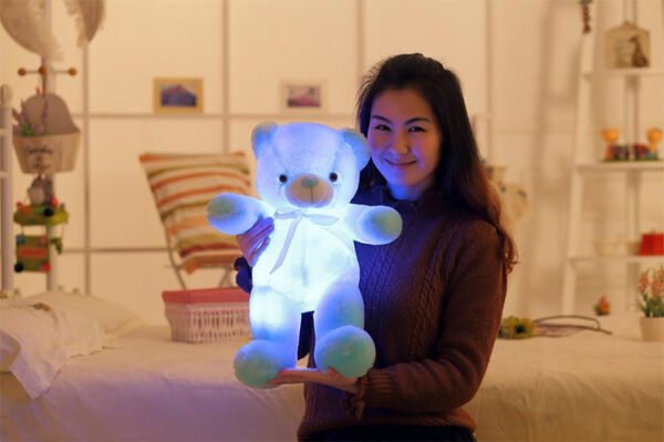 Creative Light Up LED Teddy Bear Stuffed Animals Plush Toy Colorful Glowing Christmas Gift For Kids Pillow - Image 5