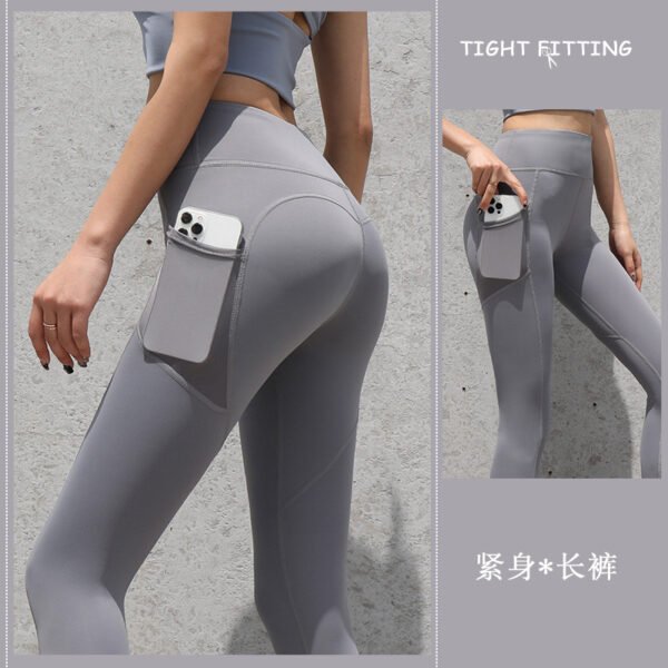 Gym Sport Seamless Leggings With Pockets Push Up High Waist Pants Women Fitness Running Yoga Pants Gym Sport Seamless Leggings - Image 3