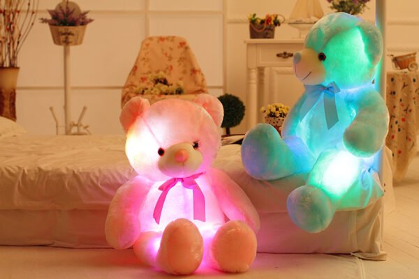 Creative Light Up LED Teddy Bear Stuffed Animals Plush Toy Colorful Glowing Christmas Gift For Kids Pillow - Image 2