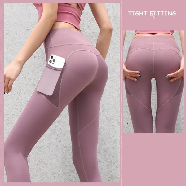 Gym Sport Seamless Leggings With Pockets Push Up High Waist Pants Women Fitness Running Yoga Pants Gym Sport Seamless Leggings - Image 9