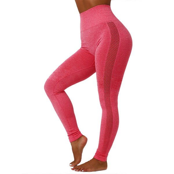 Hollow Mesh Breathable Yoga Pants - Image 3